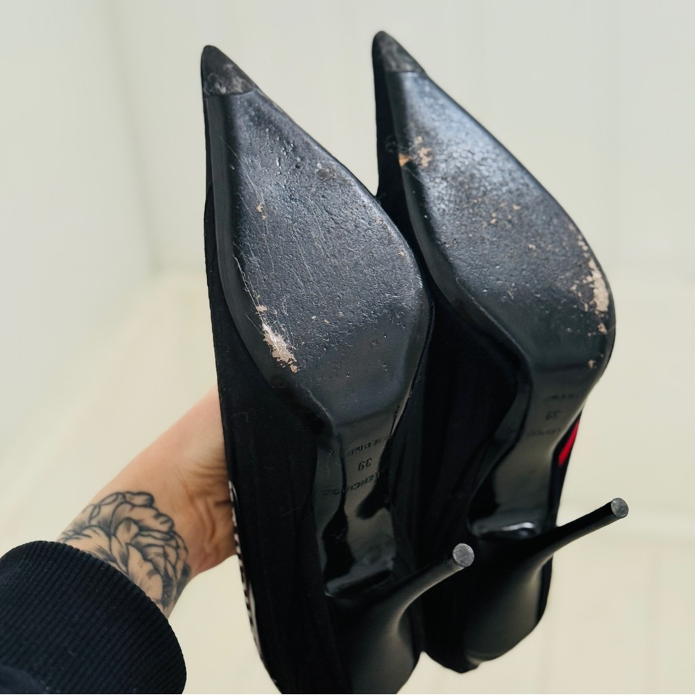 Balenciaga Runway Knife Pumps 2017 Dark Navy Size 39 Stiletto Heels - Picture 9 of 9